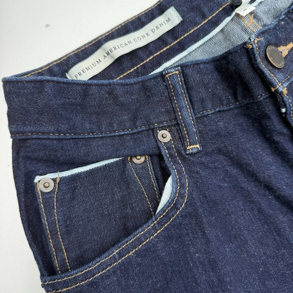 Banana Republic Jeans Mens 30X32 Trooper Fit Selvedge White Oak Cone Denim USA